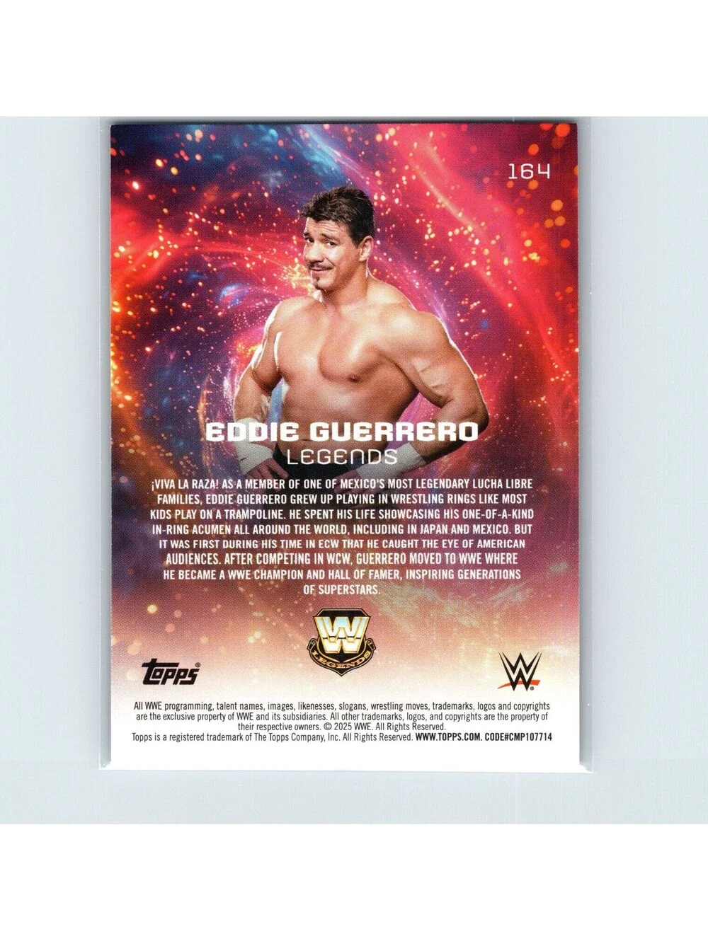 2025 Topps Universe WWE Eddie Guerrero #164 Green #/125